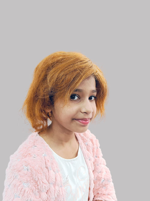 Brown Blonde Color Foreigner Hair Wig for Boys Fancy Dress Costume Accessories